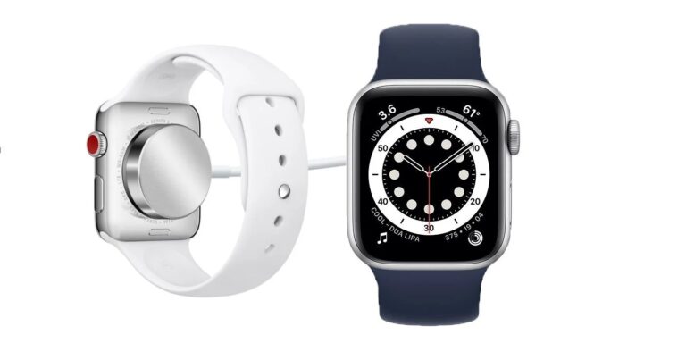 La charge d'une Apple Watch