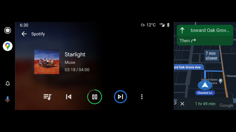 La fonctionnalité d’écran partagé d’Android Auto est désormais disponible